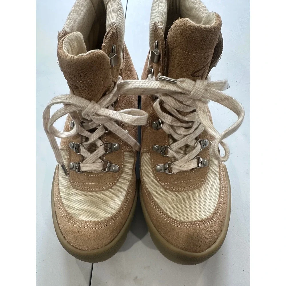Erem Xerocole Desert Hiking Boots Tan Suede Canvas Mens 9.5 Lug Sole Hiker